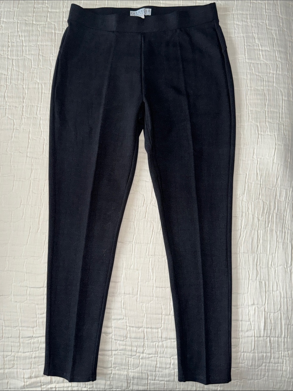 Kay Unger Women’s Ponte Ankle  Pants - Black, Size M